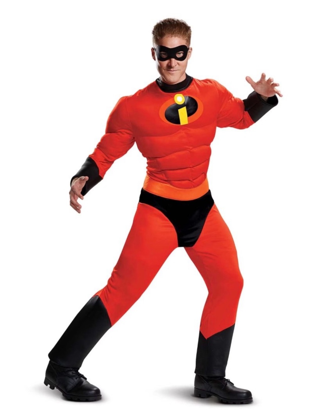 NWT The Incredibles Mr. Incredible Deluxe Costume puzzle costume L– XL 42-46